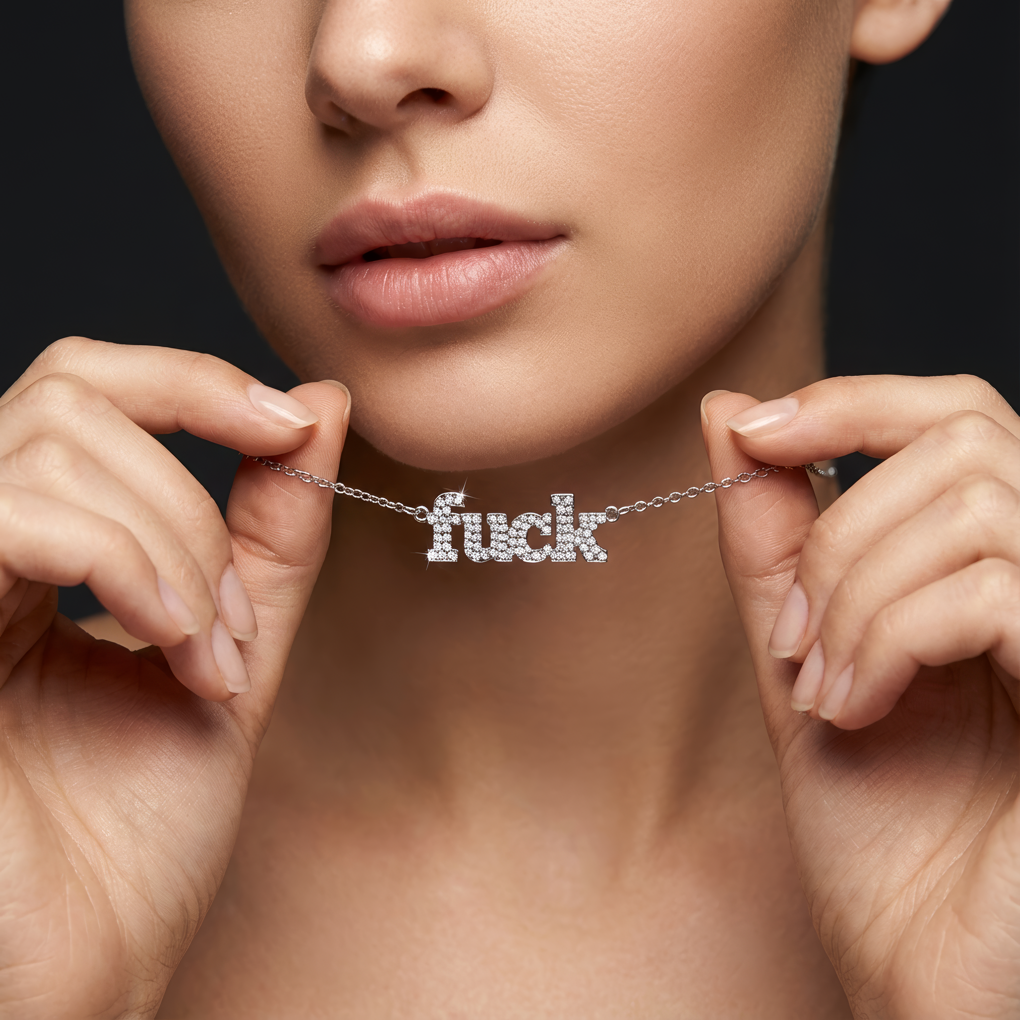 REBEL SOCIALITE F*CK NECKLACE